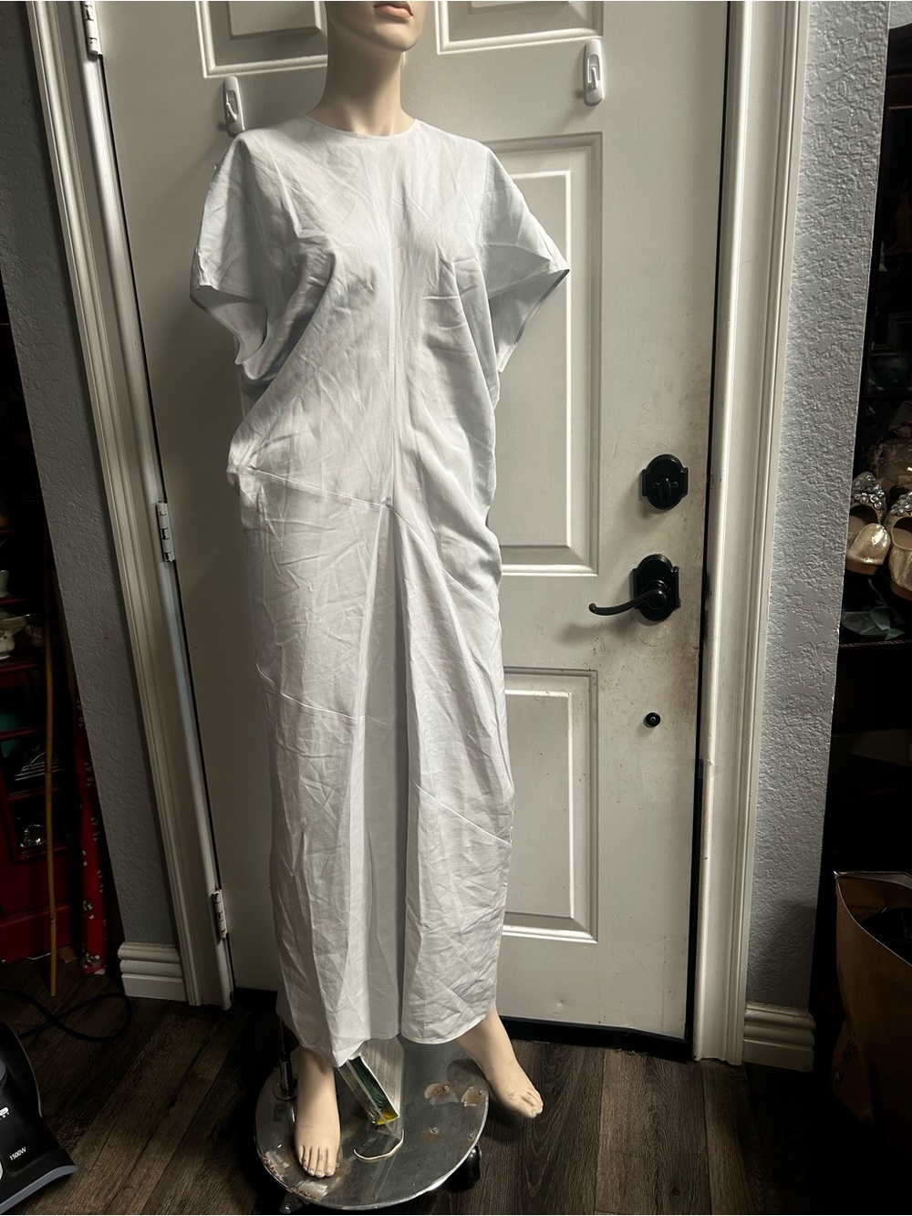 COS Light Green  Slouch Waist Maxi Dress Sz 12
